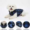 Goaste 6 Pack Fleece Dog Sweaters, Turtleneck Dogs Sweatshirt with Leash Ring, Soft Winter Dogs Clothes, Plaid Dog Outfits Vest for Cats, Assorted Colors (Medium)