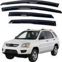 IG Window Visors Fit for 2005-2010 Kia Sportage, Out-Channel Rain Guards Vent Wind Deflectors 4PC, Car Accessories for 05-10 Sportage