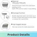 Gimwa Collapsible Wash Basin with Drain Plug - 2.4 Gallon Foldable Kitchen Sink for Baby Bottles, RV Camping, Space-Saving Dish Tub (Gray)