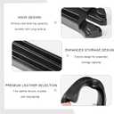 2 PCS Car Seat Gap Filler Organizer, 3in1 Car Console Side Gap Stopper with Hook & Storage Functions, No-Drop Crevice Blocker Between Seat Console Organizer for Most Vehicles