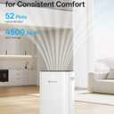 Dehumidifier for Basement, 52 Pints Dehumidifiers for Bedroom Bathroom Large Room Home, 4500 Sq.Ft Dehumidifier with Drain Hose, 2025 Energy Star Certificate, Humidity Control, 24H-Timer, Auto Defrost
