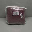 Couch Cushion Covers for Sectional Sofa L Shape Washable Separate Seat Chaise Couch Cover Stretch Sofa Slipcovers with 2 Pcs Pillowcases(3 Seater + 1 Chaise, Burgundy)