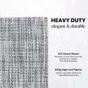 LEXMORE Placemats Set of 4 Vinyl/Plastic Woven Place Mats for Kitchen Table Indoor/Outdoor Washable Placemat Wipeable Dining Table Mats(A-Gray)