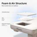 SUV Car Bed, TPU Air Foam Inflatable Backseat Mattress, Rearseat Camping CozyPad with Rechargeable Built-in Pump, Portable Blow Up Travel Sleeping Mattress for Rav4 CRV