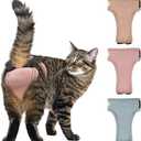wegreeco Cat Diapers for Female and Male Cats(Only for Pee),Reusable Pet Kitten Diapers for Cats Spraying,Kitty Cat Incontinence Diapers Large
