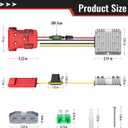 Kzreect 18V to 12V Step-Down Converter Compatible with Milwaukee 18V Battery, DC 12V 20A 240W Voltage Reducer Regulator for Golf Cart RC Car LED Lights DIY Toys