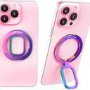 Mindsky Magnetic Phone Ring Holder for Mag-Safe [Ultra-Thin-Smooth] Cell Phone Grip Magnetic Phone Stand Compatible with iPhone 15 14 13 12 11 (Colorful)