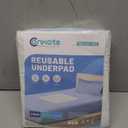 4-Layer Ultra Soft Quilted Bed Pads, 18" x 24" (3 Pack), Heavy Absorbency Underpad, Machine Washable, Mattress Protection for Elderly Seniors, Kid and Pets