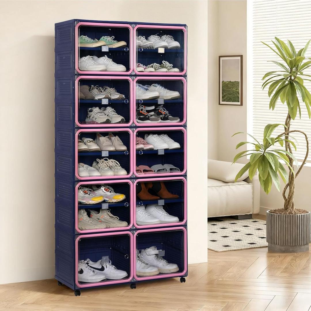 Shoe Rack Organizer for Entryway, 9 Tiers, 36 Pairs