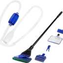 AQUANEAT Aquarium Vacuum Siphon, Hand Pump Fish Tank Water Changer, with Fish Net Algae Scraper 5 in 1 Cleaning Set