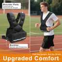 Weighted Vest Men & Women, 5lb/10 lb Adjustable Weighted Vest with Reflective Stripe, for Workout, Strength Training, Running, Fitness, Muscle Building, Weight Loss,Weightlifting