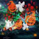 Halloween Lights Projector, Halloween Decorations Lighting Projector, with Timer Led Pumpkin Ghost Demon Light, for Holiday Party Garden Patio Yard Outdoor Indoor Landscape Decor (Multicolor)
