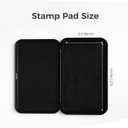 NEO MARK Large Stamp Pad Kit, 1oz Ink Included, 3.5" x 6.25", Black