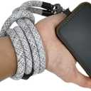 Cell Phone Lanyard Crossbody Rope Around the Neck Wrist Strap for Most Smartphone Case Headset Keychain Offices ID - Camo White (47")