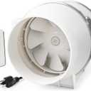 Voltset 6 Inch Duct Fan, Inline Ventilation Exhaust Fan with Remote Control, 390 CFM Duct Intake High Efficiency Air Fan for Vent Bathroom, Kitchen, Grow Tent, Hydroponics, 3D Printer