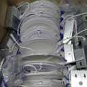 Ensenior 24 Pack 6 Inch LED Recessed Ceiling Light, Dimmable, 2700K-5000K 5CCT, 1200LM 12W 120V, High Brightness Canless Wafer Downlight - ETL&FCC&IC