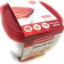 Rubbermaid 8 Containers 5.2 Cup 2 Pack, Red and Blue