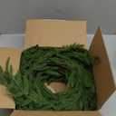 2 Pcs Christmas Garland with Lights 6 Ft, Real Touch Norfolk Pine Garland for Mantle, Christmas Decorations Indoor Outdoor for Wall Fireplace, Faux Greenery Cedar Garland Realistic for Table Decor