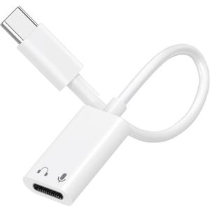 [Apple MFi Certified] USB-C to Lightning Adapter for iPhone 17 16, Support 27W Fast Charging + Data Transfer + Audio Output, USB-C Male to Lightning Female Converter for iPhone 17 16 15 Pro Max iPad