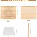 Wood Pastry Board with Measurements|Extra Large 24"x20"|Include Kneading Board,Rolling Pin,Dough Cutter|Multi-Functional Dough Board Set for Pie Mrusts, Pizzas, or Slicing Vegetables