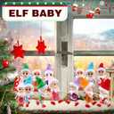 28 Pack Christmas Baby Elf Dolls Mini Newborn Girl Elves Plush Figures for Christmas Holiday Party Easter Basket Stuffers Advent Celebrations, 7 Colors