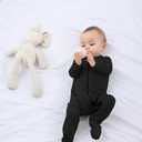 GUISBY Baby Pajamas with Mittens, 2 Way Zipper Long Sleeve Sleepers 3-pack, Size 0-3 Months