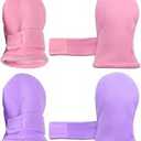 Waterproof Baby Mittens 2 Pairs (Pink/Purple) Size M