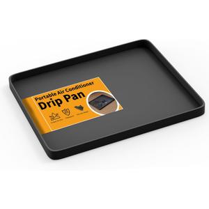 LBG Products Portable Air Conditioner Drip Tray Condensate Drip Pans for 5000-14000 BTU Portable AC Units,Portable AC Drip Pan Catch & Prevent Spills or Leaks from Air Conditioners (Black)