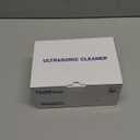 Ultrasonic Retainer Cleaner Machine 48kHz Denture and Aligner Cleaning Pod for Mouth Guards Night Guards Dental Trays Braces Toothbrushes Jewelry with 200ML Capacity (Black)