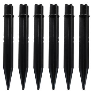 Bonsicoky 6 Pack 8.3 Inch(210mm) ABS Ground Spikes - Exclusively Fit 0.83"(21mm) Inner Diameter Solar Lights - Replacement Stakes for Solar Lights