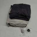 Air Mattress Thickened and Double-Sided Flocking Travel Camping Bed with 2 Pillows & Electric Pump Dedicated Mobile Cushion Inflatable Bed for SUV Trunk and Rear Seat, Light Grey 