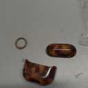 for Airpods 4th Generation Case with Cleaner Kit Tortoise Shell Cute Brown Leopard Cool Aesthetics Shockproof for Airpod Cover Love Keychain-Amber