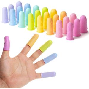 Mr. Pen Hot Glue Gun Silicone Finger Protectors, 24 pcs, Pastel Colors Finger Tips and Grip