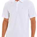 HODOSPORTS Mens Golf Polo Shirts Short Sleeve Casual Dry Fit Designed Collared Golf Shirts for Men White (White, XXL)