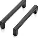 Ravinte 15 Pack Solid 3-3/4 Inch Kitchen Square Cabinet Handles Matte Black Pulls Drawer Pulls Kitchen Cabinet Hardware Flat Black Handles