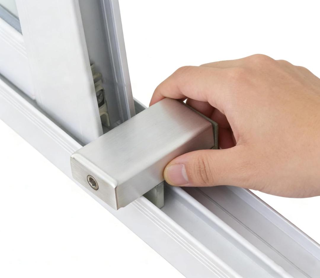 3 x Window Locks Window Stopper for Horizontal Sliding Windows Sliding Glass Door Lock with Keys Window Opening Control Device No Drill Easy Install