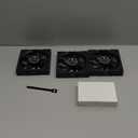 Jungle Leopard Galaxy 120mm PC Case Fan, ARGB and PWM Cooling Fans PC, Axle Core Double Ring CD Pattern Module Computer Fans, Daisy-Chain 5V RGB Fan (Black 3 Pack)