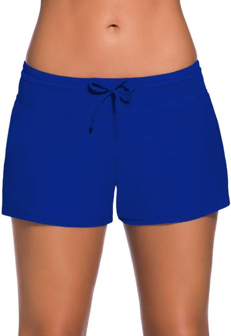 ChinFun Women's Board Shorts Swimswear Bottoms Tankini Swim Bathing Briefs Swimsuit Boardshorts Beach Trunks with Liner
