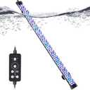 hygger Submersible LED Aquarium Light, 21W 23in 24/7 Mode Fish Tank Light with 5 Rows Beads, with Timer 9 Colors and Adjustable Brightness, Full Spectrum IP68 Waterproof Light for Fish Tank 24-43 inch