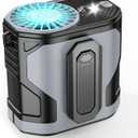 Portable Waist Fan, Wearable Belt Fan 10 Speeds Powerful Airflow, Hands-FreeHanging Neck Fan Rechargeablewith up to 24H+ of Working Time, for Camping, Outdoor, Jobsite