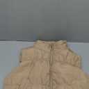 UANEO Cropped Puffer Vest Women Zip Up Stand Collar Sleeveless Padded Crop Puffy Vests (Small, Khaki)