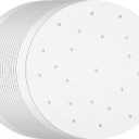 100 Pack Juvale Round Air Fryer Liners with Holes for Air Fryer Basket, Dumpling Paper, 10 Inch Perforated Liner Sheets Compatible with Bamboo Steamer for Baking (White)