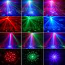 DJ Light with Stand,7IN1 DJ Disco Party Light with Stand&Carry Bag RGB Par Lights,Rotating Ball,Strobe,UV Lighting by DMX Sound Activated Remote Control for Parties Gig Bar Stage