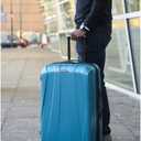 Samsonite Centric 2 Hardside Expandable Luggage with Spinner Wheels, Caribbean Blue, Checked-Medium 24-Inch