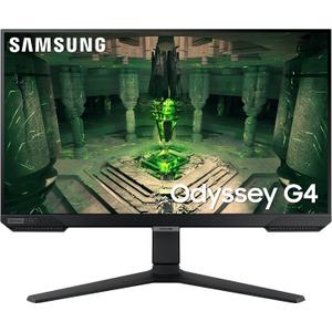 SAMSUNG 25" Odyssey G4 Series FHD Gaming Monitor, IPS, 240Hz, 1ms, G-Sync Compatible, AMD FreeSync Premium, HDR10, Ultrawide Game View, DisplayPort, HDMI, Fully Adjustable Stand, LS25BG402ENXGO