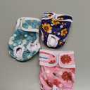 Pet Soft Washable Female Diapers (3 Pack) Female Dog Diapers, Comfort Reusable Doggy Diaper for Girl Dog in Period Heat (Cute Flower, L)Amazon's Choice