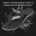 MALIDA Mens Flip Flops Non-Slip Bathroom Shower Shoes Cushion foam Indoor and Outdoor Thong Sandals Size 13