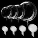 Sumind 40 Pcs Bobo Balloons Clear Balloons for Stuffing Bubble Transparente Burbuja for Valentines Christmas Wedding Birthday Party Decoration (13/18/24/36 Inch)