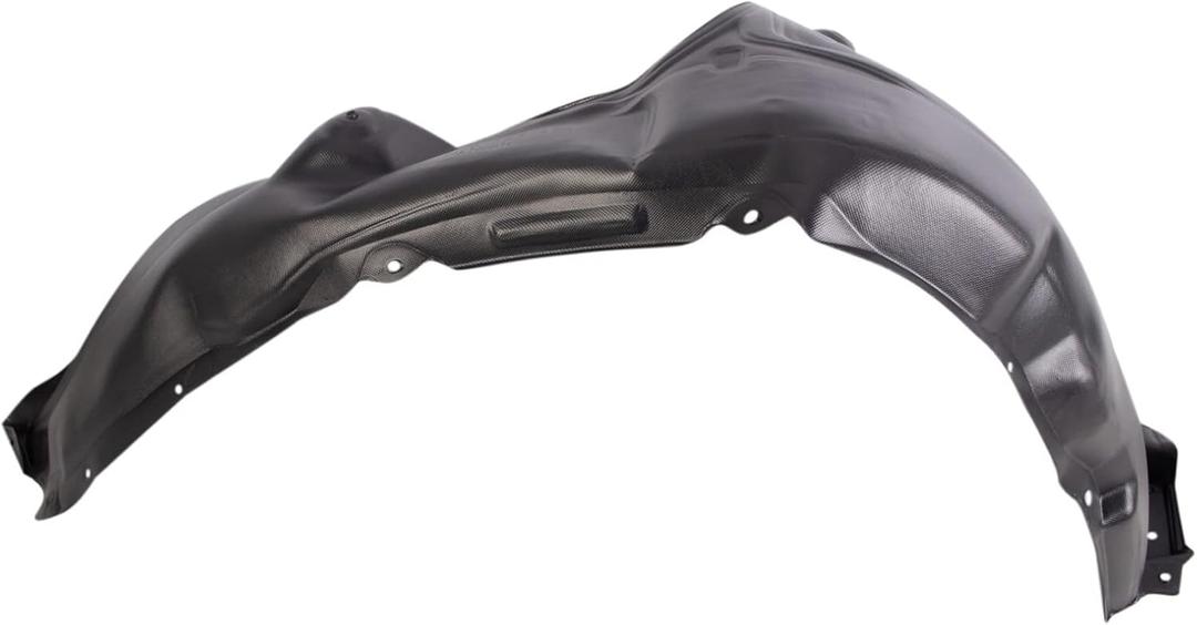 TRQ Front Right Inner Fender Liner Black Passenger Side Compatible with 2013-2018 Toyota Avalon TO1249177