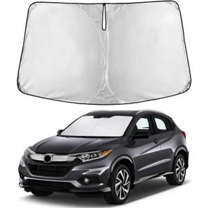 EcoNour Windshield Sunshade Compatible for Honda HRV 2016-2020 2021 2022, Sun Visor for Front Windshield & Window Sun Shade Cover, UV Heat Blocker & Protector, Car Accessories